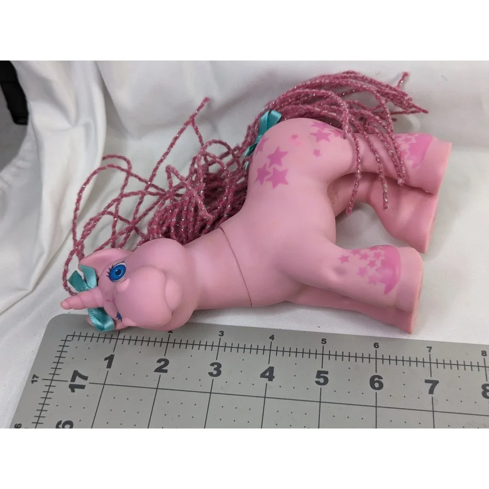 Hasbro Cabbage‎ Patch Kids Horse 7 Inch Pink Yarn Mane Tail 1992
